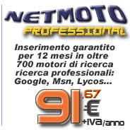 Inserimento professionale garantito e continuativo per 12 mesi nei maggiori motori di ricerca nazionali ed internazionali; report riepilogativo mensile degli inserimenti; garantito con Google!
